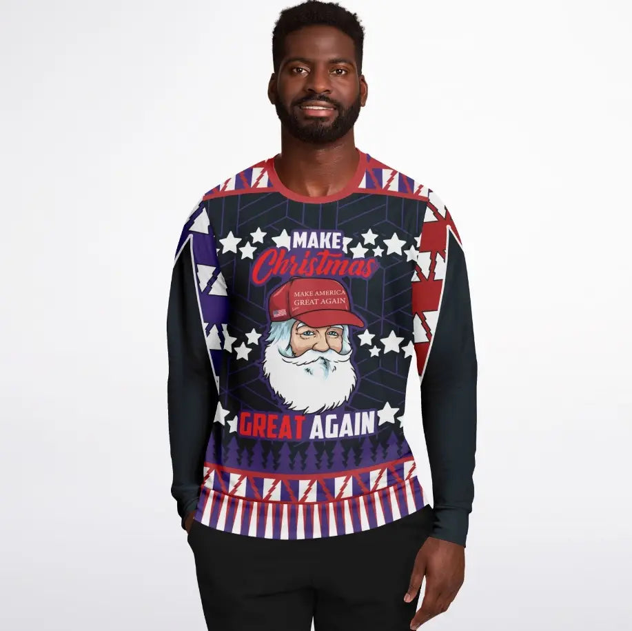 Make Christmas Great Again Christmas Sweater – Funny Ugly Holiday Sweatshirt