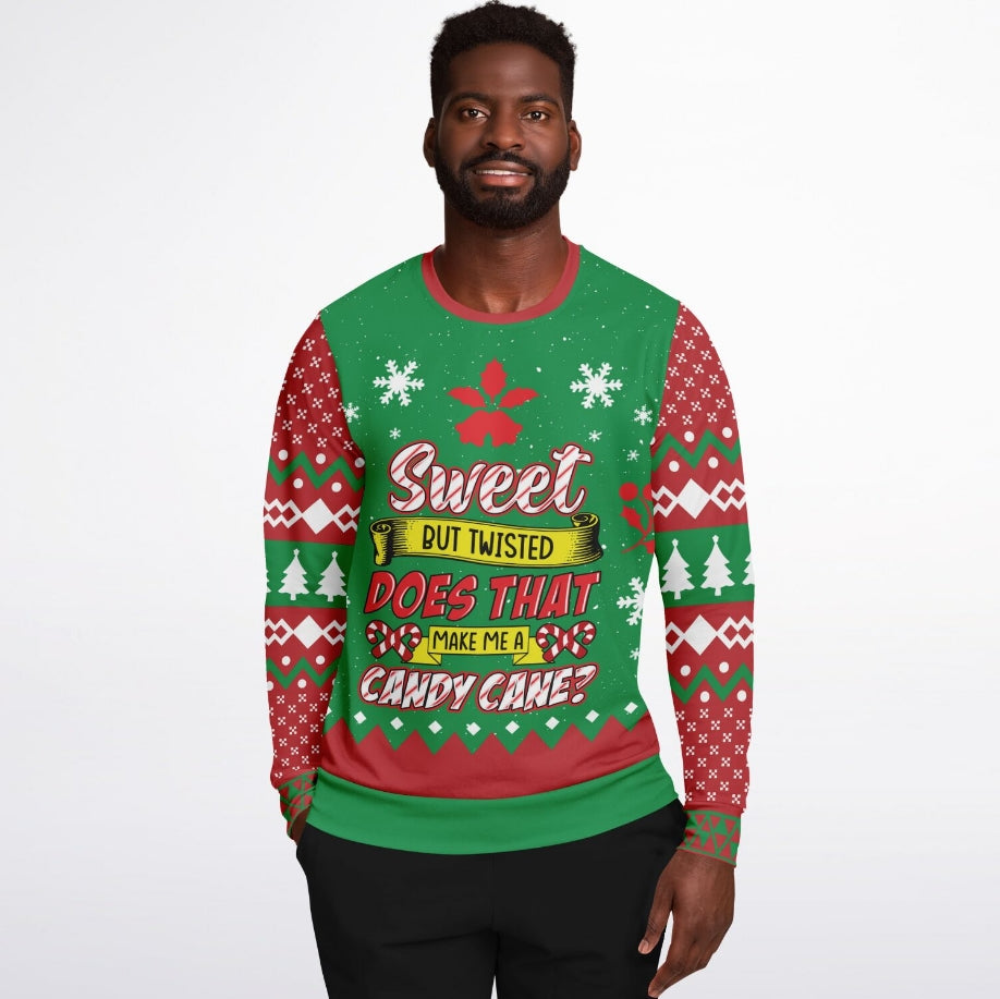 Make Me a Candy Cane Christmas Sweater – Funny Ugly Holiday Sweatshirt