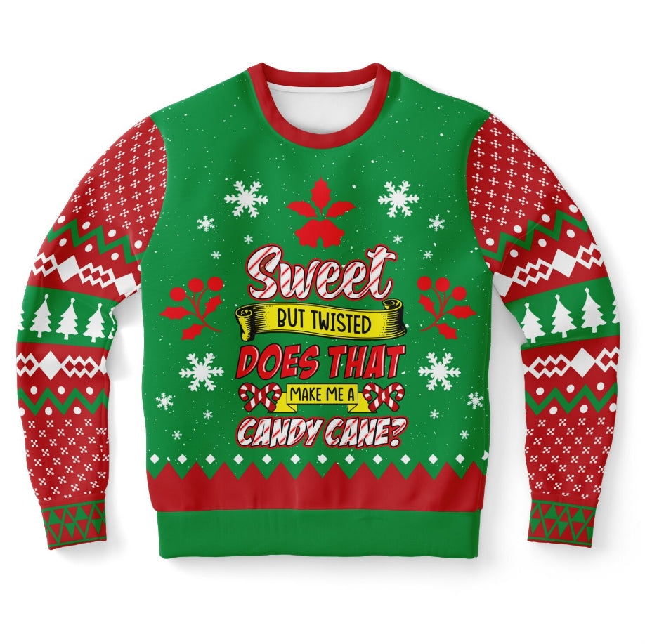 Make Me a Candy Cane Christmas Sweater – Funny Ugly Holiday Sweatshirt