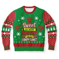 Make Me a Candy Cane Christmas Sweater – Funny Ugly Holiday Sweatshirt