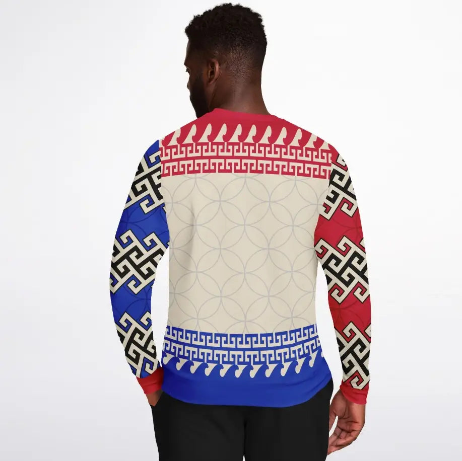 Make New Friends and Stab Them Fencing Christmas Sweater