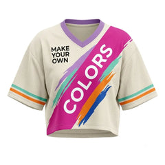 Make Your Own Colors Women Crop Top Mesh Jersey Inspired by Ja 1 EYBL Nationals Jersey