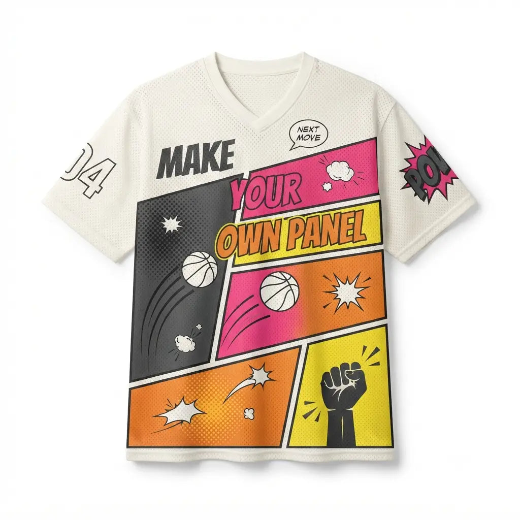 Make Your Own Panel Mesh Jersey Inspired by Air Jordan 4 Comic Jersey