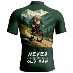 Men’s Colorful Graffiti Cyclist Cycling Jersey – Full Zip Short Sleeve Breathable Quick-Dry MTB Road Bike Tee MCJSS3101