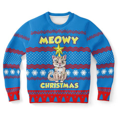 Meowy Christmas Sweater – Funny Ugly Holiday Sweatshirt