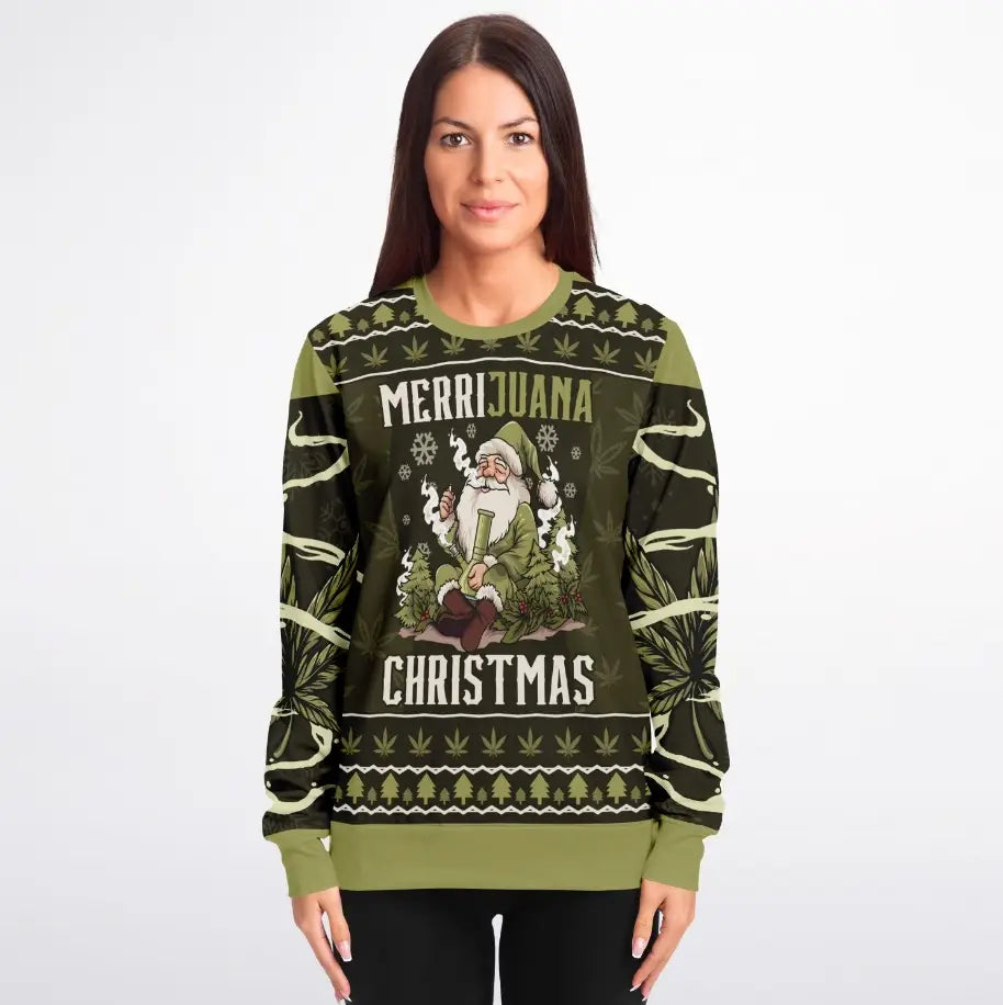 Merrijuana Christmas Weed Ugly Christmas Sweater