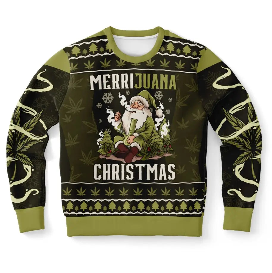 Merrijuana Christmas Weed Ugly Christmas Sweater