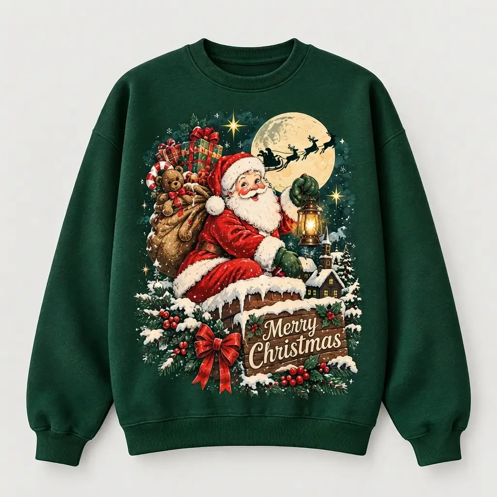 Santa Is Coming Christmas Sweater – Funny Holiday Sweatshirt
