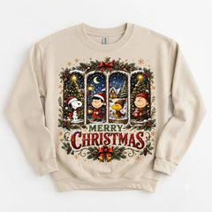 Merry Christmas Snoopy Friend Christmas Sweater – Funny Holiday Sweatshirt