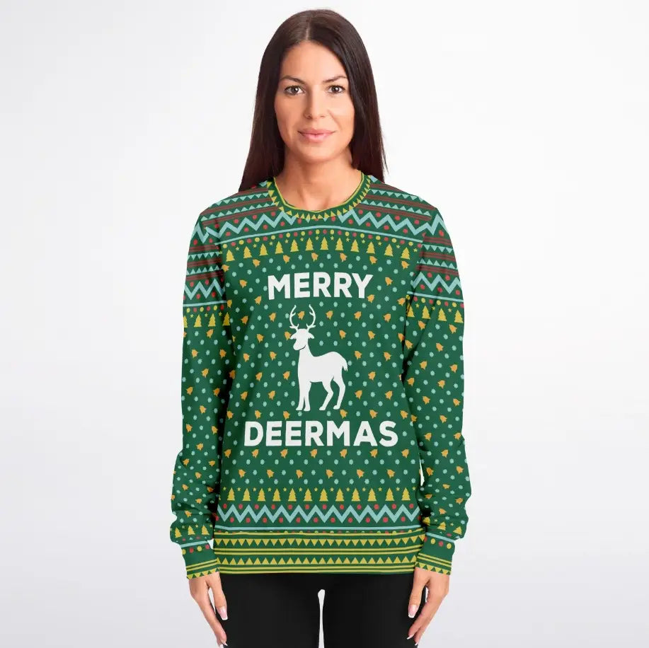 Merry Deermas Ugly Christmas Sweater