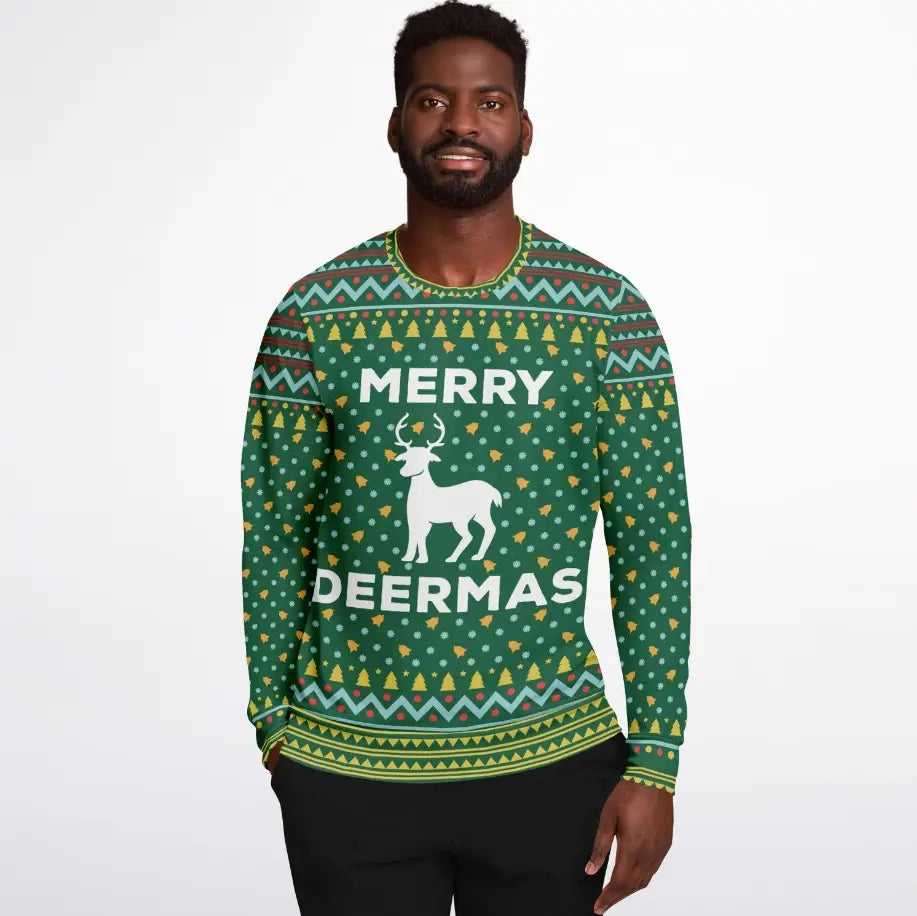 Merry Deermas Ugly Christmas Sweater
