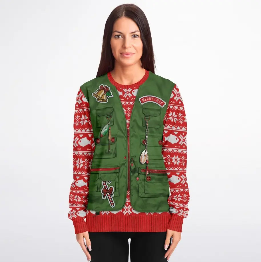 Merry Fishmas Ugly Christmas Sweater
