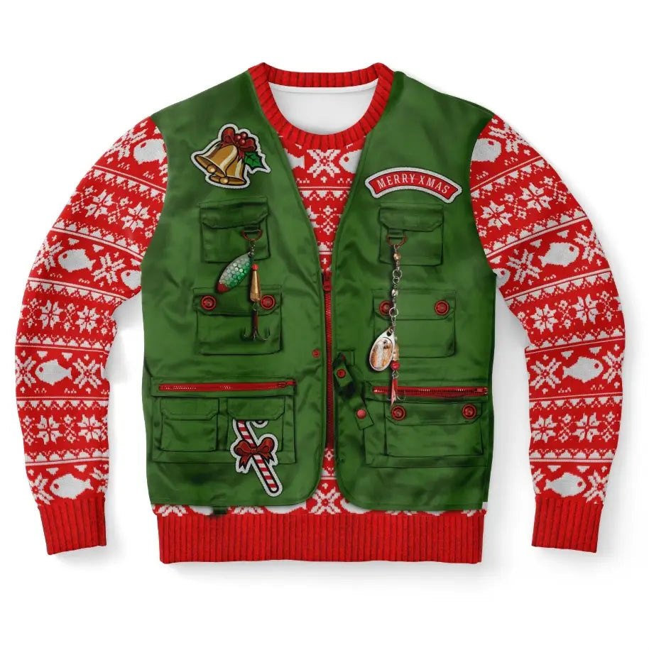 Merry Fishmas Ugly Christmas Sweater
