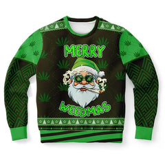'Merry Weedmas' Funny Santa Ugly Christmas Sweater