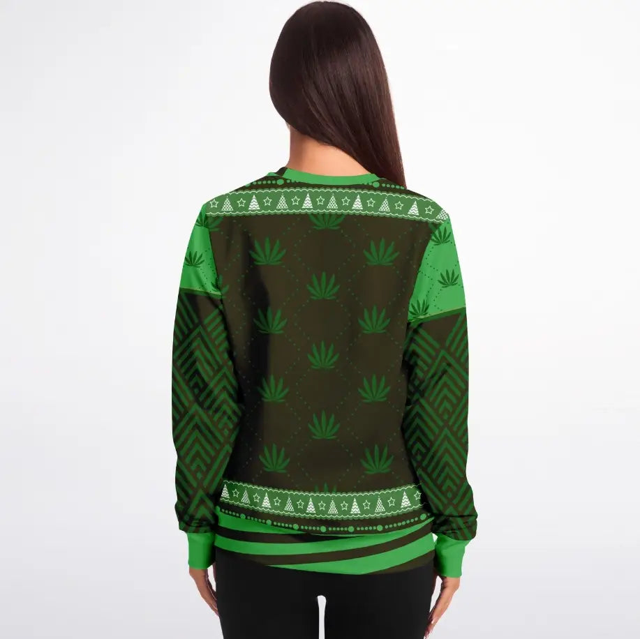 'Merry Weedmas' Funny Santa Ugly Christmas Sweater