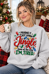 Mockup nữ US mặc sweatshirt