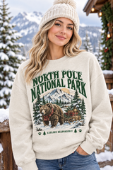 Mockup nữ US mặc sweatshirt