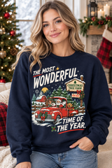 Mockup nữ US mặc sweatshirt