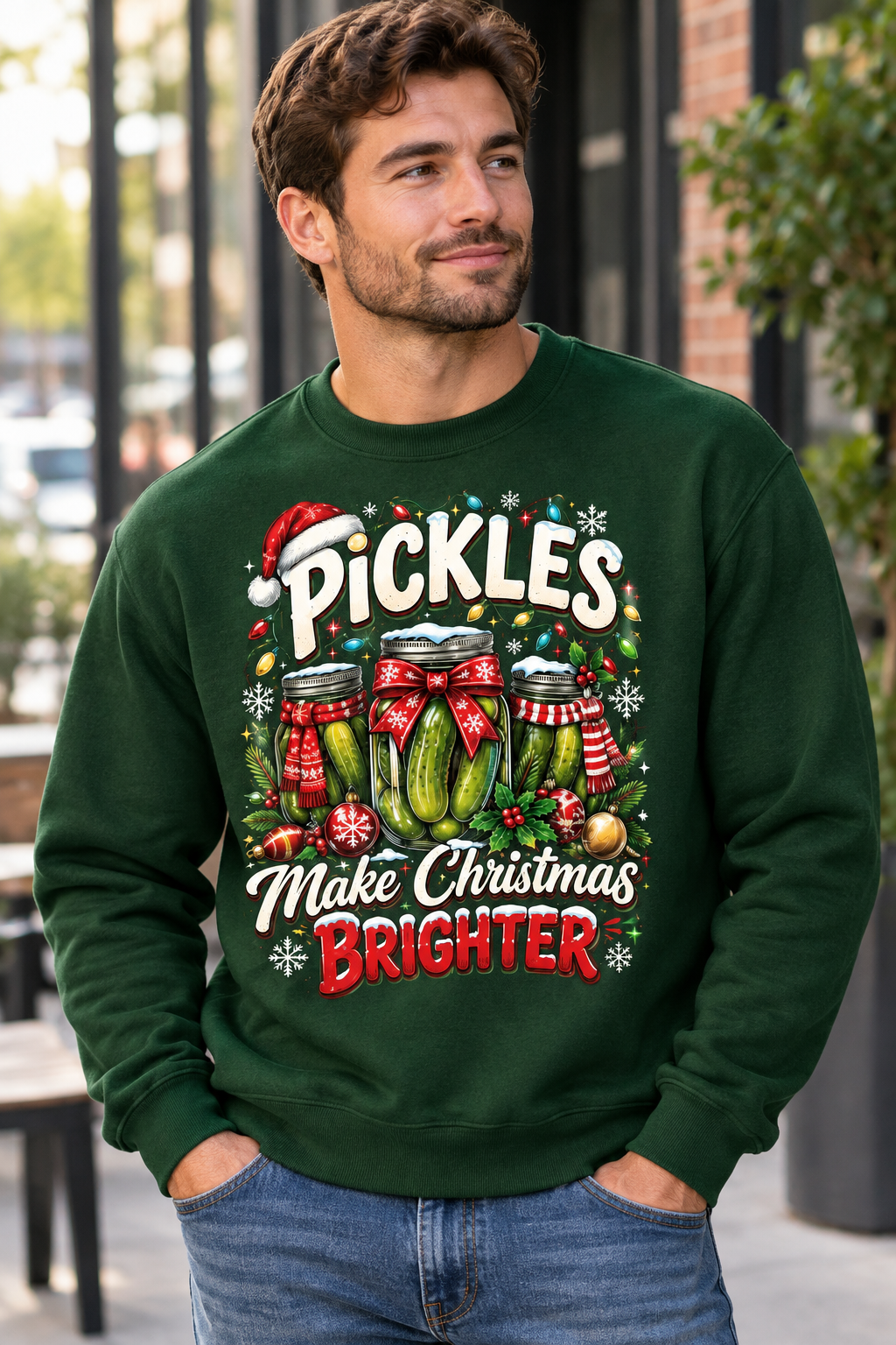 Mockup nam US mặc sweatshirt