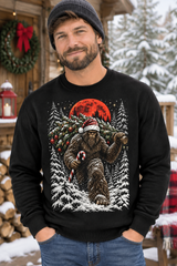 Mockup nam US mặc sweatshirt