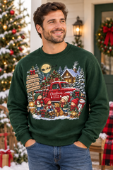 Mockup nam US mặc sweatshirt