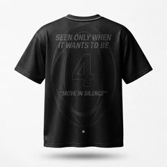 Move In Silence Mesh Football Jersey Inspired by Air Jordan 4 Black Cat Jersey