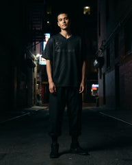 Move In Silence Mesh Football Jersey Inspired by Air Jordan 4 Black Cat Jersey