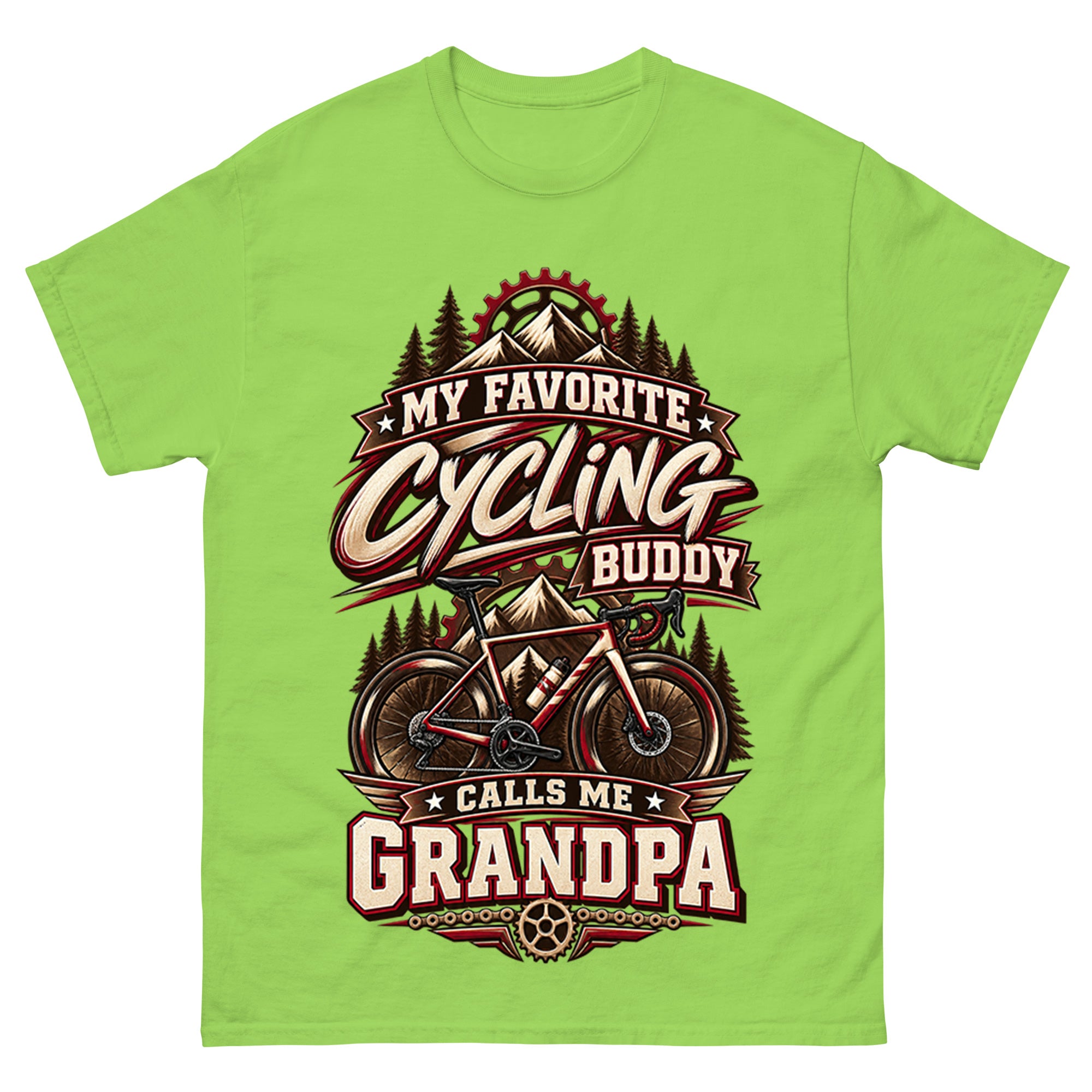 My Favorite Cycling Buddy Call Me Grandpa - Cycling Sport Unisex Tee