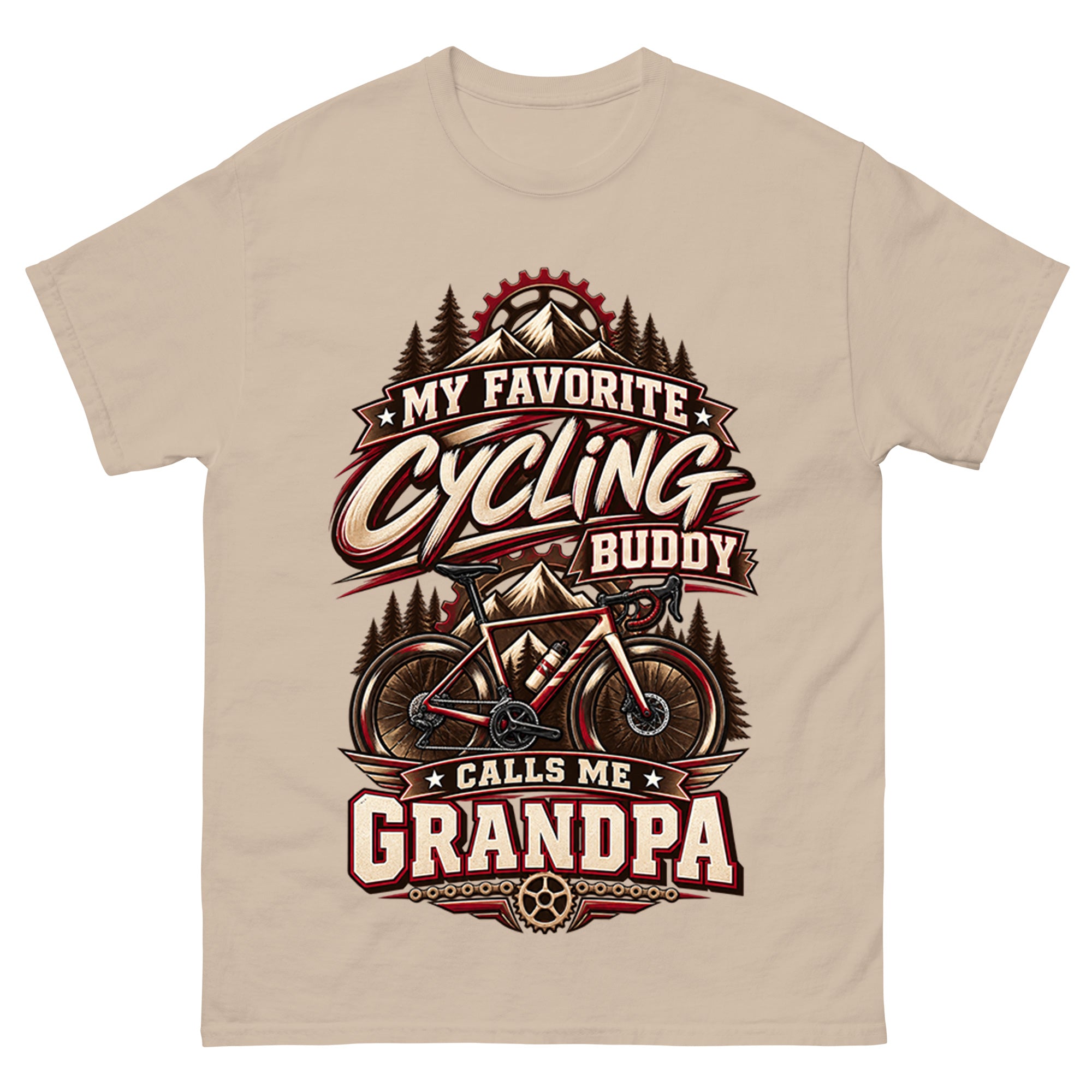 My Favorite Cycling Buddy Call Me Grandpa - Cycling Sport Unisex Tee