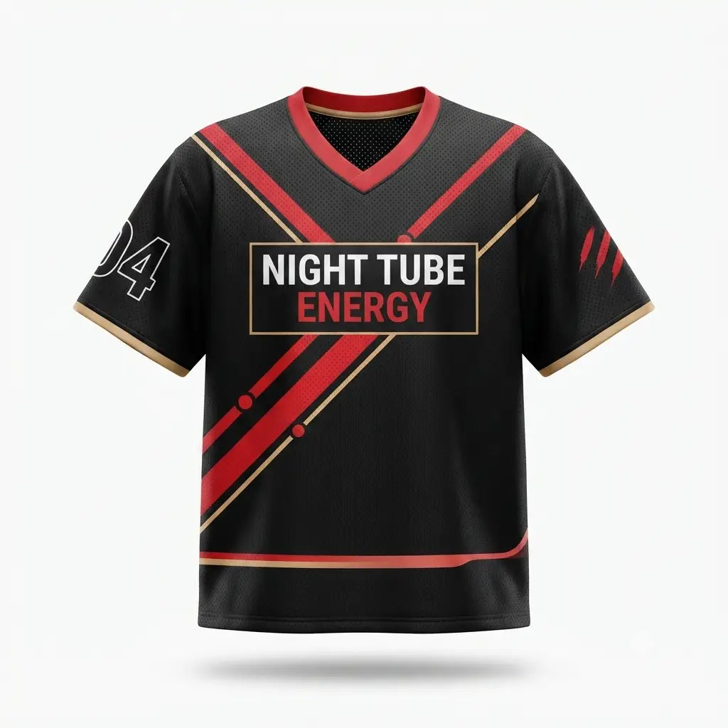 Night Tube Energy Mesh Football Jersey Inspired by Air Jordan 4 London Jersey