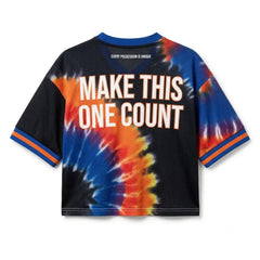 No Two Moments Women Crop Top Mesh Jersey Inspired by Zoom Kobe 5 Protro EYBL Tie Dye Jersey