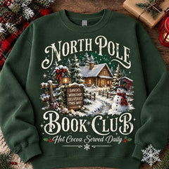 North Pole Book Club Christmas Sweater – Funny Holiday Sweatshirt