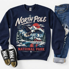North Pole Nation Park Christmas Sweater – Funny Holiday Sweatshirt