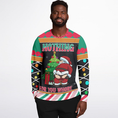 'Nothing for You' Naughty Santa Christmas Sweater – Funny Ugly Holiday Sweatshirt