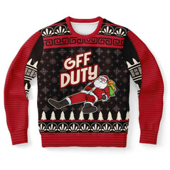 'Off Duty Santa' Relaxed Christmas Ugly Christmas Sweater