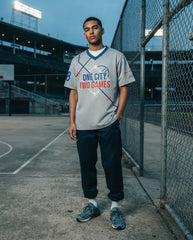 One City Two Games Mesh Football Jersey Inspired by Zoom Kobe 5 Protro Dodgers Jersey