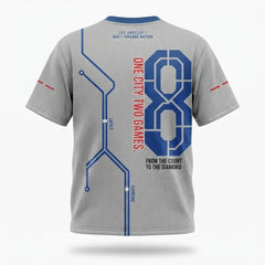 One City Two Games Mesh Football Jersey Inspired by Zoom Kobe 5 Protro Dodgers Jersey