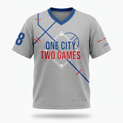 One City Two Games Mesh Football Jersey Inspired by Zoom Kobe 5 Protro Dodgers Jersey