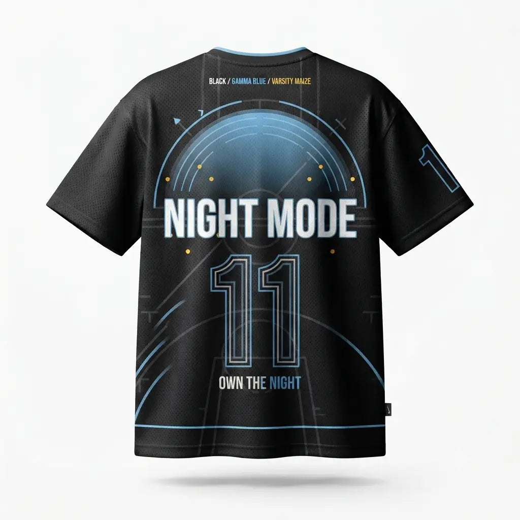 Own The Night Mesh Jersey Inspired by Air Jordan 11 Gamma Blue Jersey