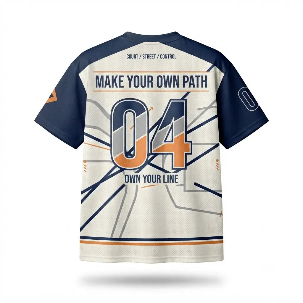 Own Your Life Mesh Football Jersey Inspired by SB x Air Jordan 4 Navy Jersey