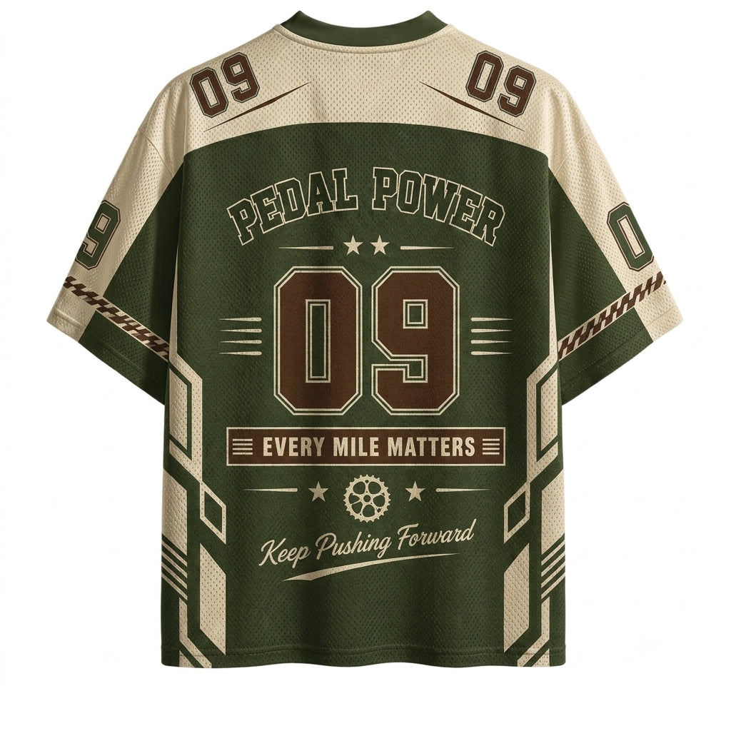 Pedal Power Vintage Cycling Mesh Jersey
