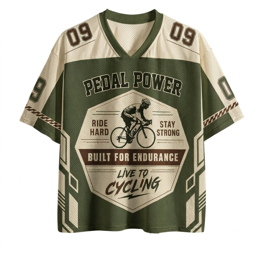 Pedal Power Vintage Cycling Mesh Jersey