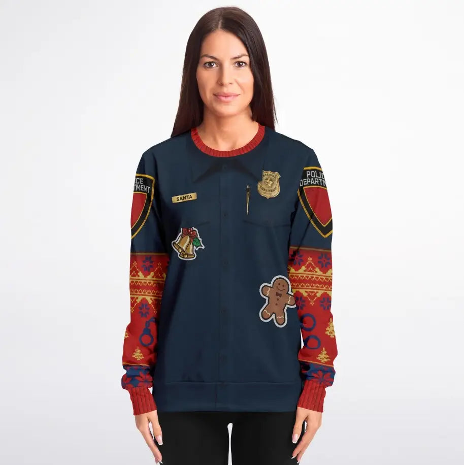 Police Navidad Ugly Christmas Sweater