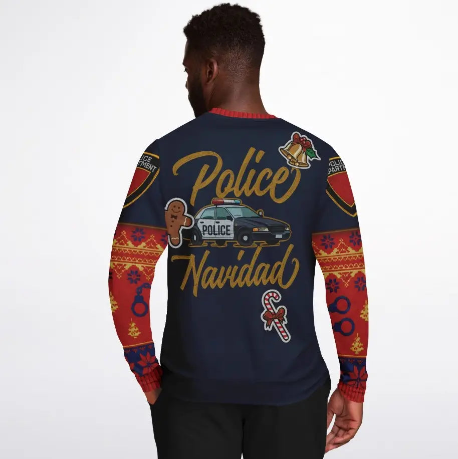 Police Navidad Ugly Christmas Sweater