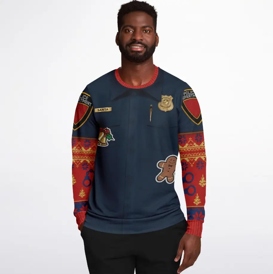 Police Navidad Ugly Christmas Sweater