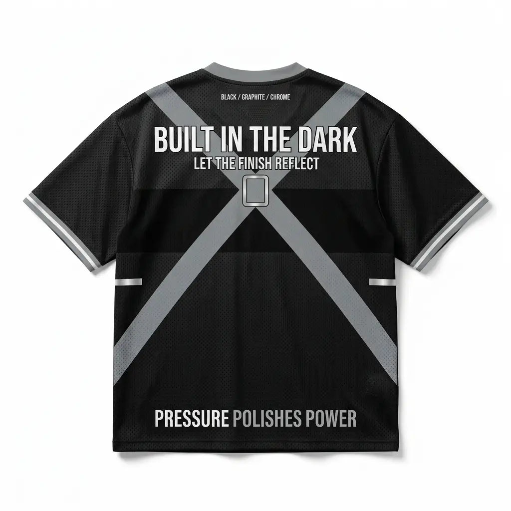 Pressure Polishes Power Mesh Jersey Inspired by Air Jordan 8 Chrome Jersey