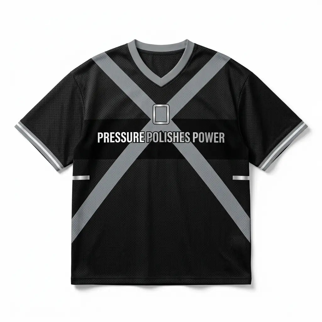 Pressure Polishes Power Mesh Jersey Inspired by Air Jordan 8 Chrome Jersey