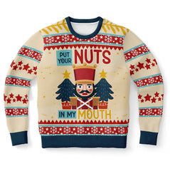Put Your Nuts in My Mouth Ugly Christmas Sweater