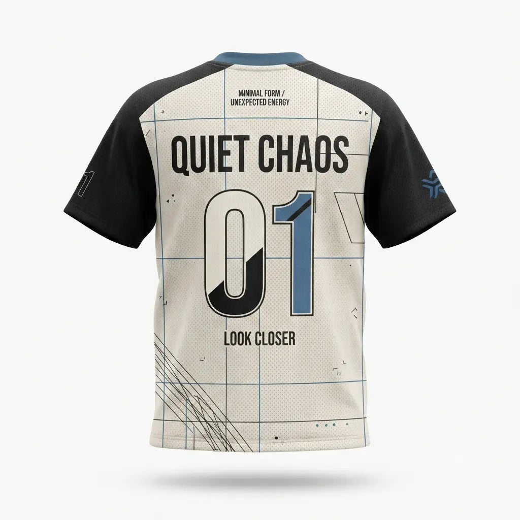 Quiet Chaos Mesh Jersey Inspired by  Travis Scott x Air Jordan 1 Sail Military Blue Jersey