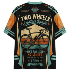 Ride More, Worry Less Vintage Cycling Mesh Jersey